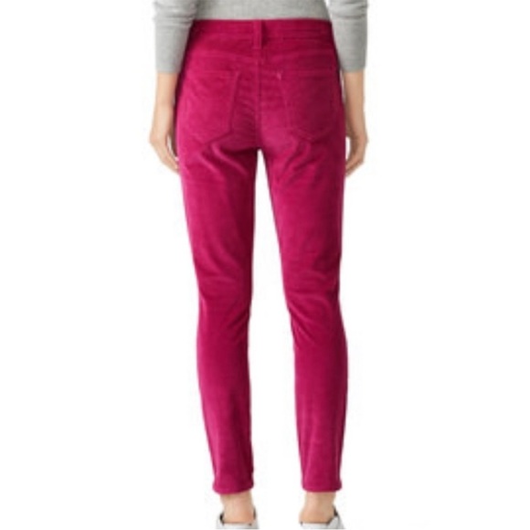 Current/Elliott The Stiletto Corduroy Pant Size 27 Magenta Excellent Condition - Picture 3 of 9
